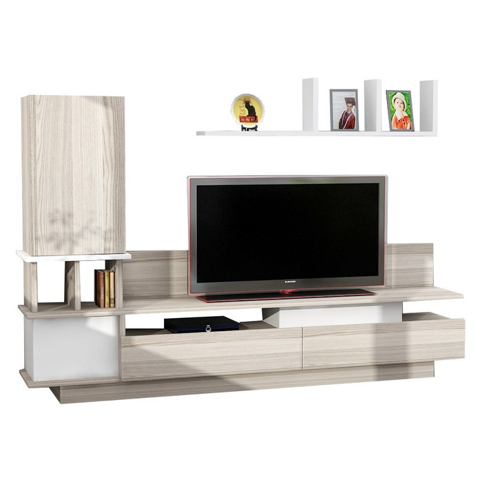 Hanah Home Mueble para TV Blanco y Córdoba